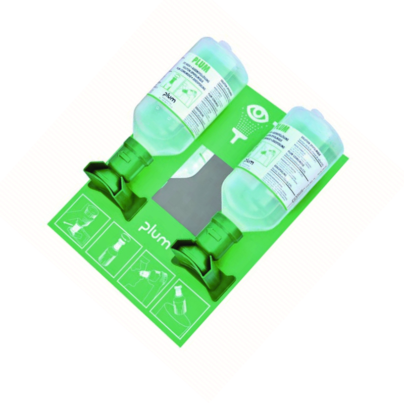 安赛瑞(SAFEWARE)洗眼液挂板(2装)含2瓶500ml洗眼液 ZM
