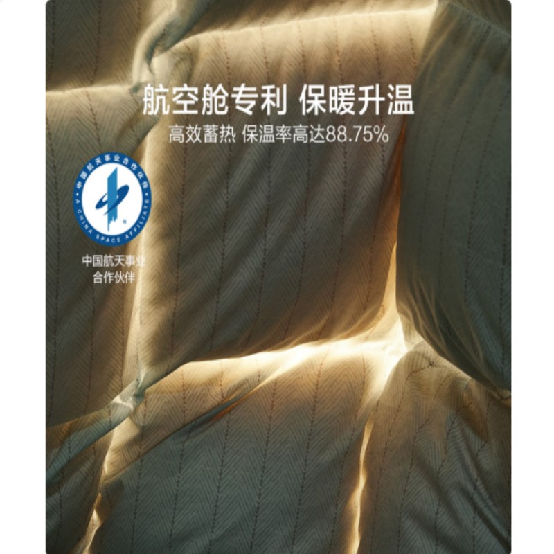 罗莱家纺 羽绒被 A类95%水洗鹅绒被子保暖冬被芯 约3斤绿高清大图