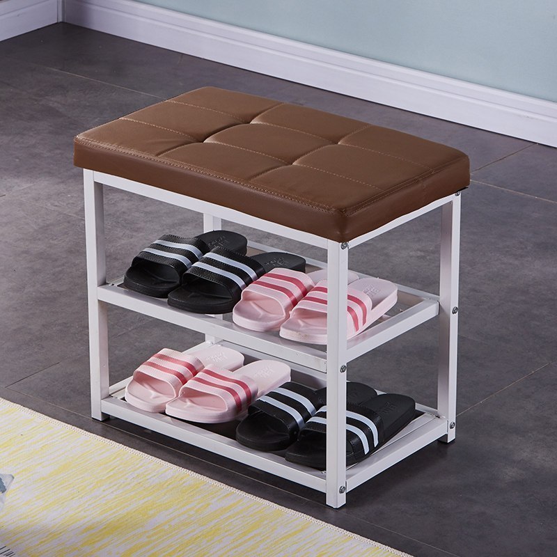 美帮汇多功能换鞋凳创意收纳鞋架宿舍可坐沙发长方形置物凳子家用储物柜高清大图