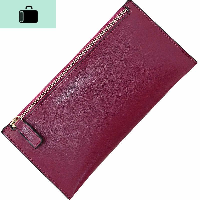 新款韩版女士长款钱包拉链超薄款软牛皮钱夹简约ins手拿包学生潮NEW LAKE图片