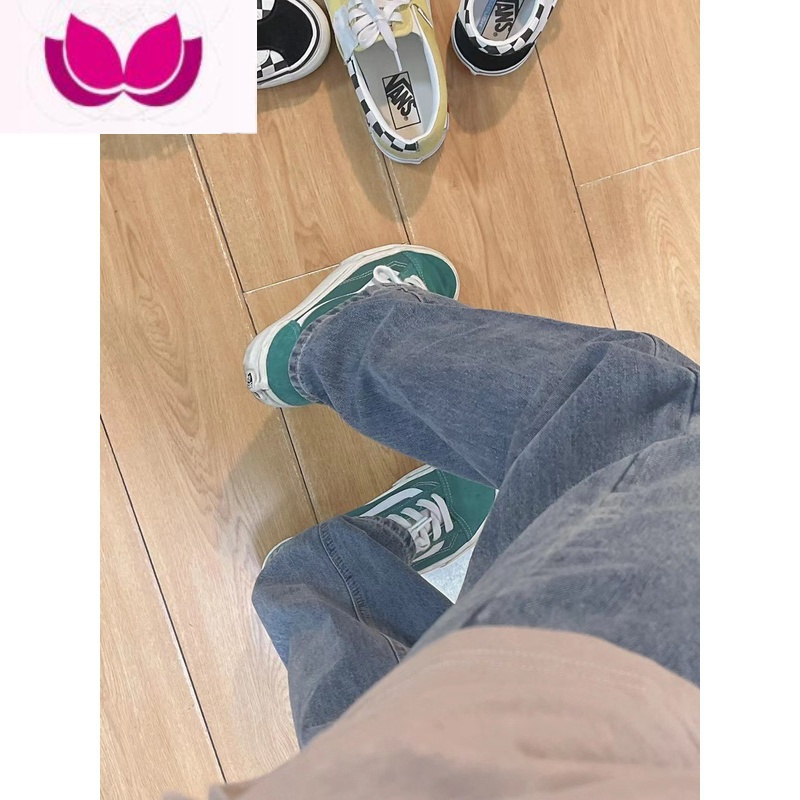 七斓水洗修身直筒牛仔裤男宽松百搭休闲裤ins高街潮牌男士长裤子