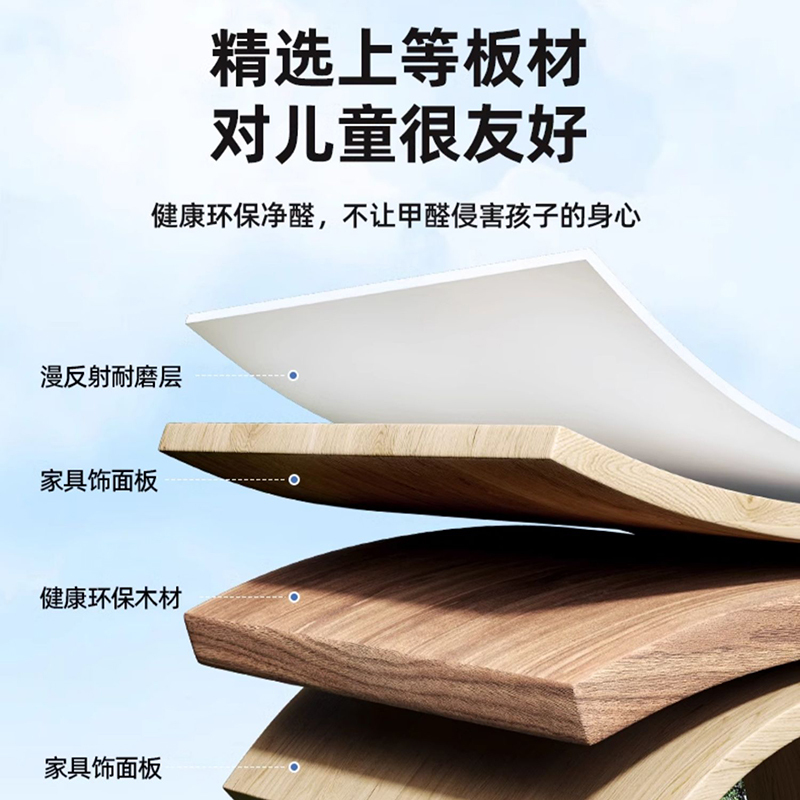 儿童学习桌书桌小学生家用作业写字课桌椅组合套装可升降高清大图