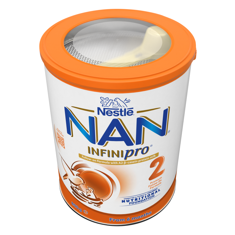 (3罐装)雀巢 Nestle 超级能恩婴幼儿奶粉2段 800g(6-12个月)A2能恩婴幼儿奶粉