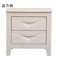 鑫升顺床头柜简约现代卧室床边储物柜升级款白色50*41*50cm