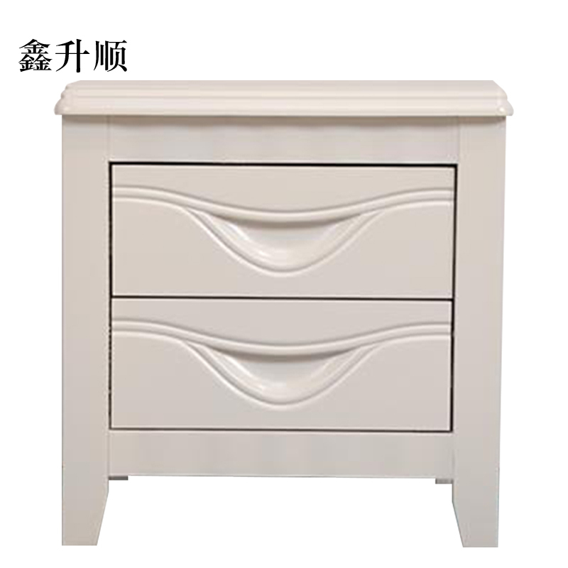 鑫升顺床头柜简约现代卧室床边储物柜升级款白色50*41*50cm