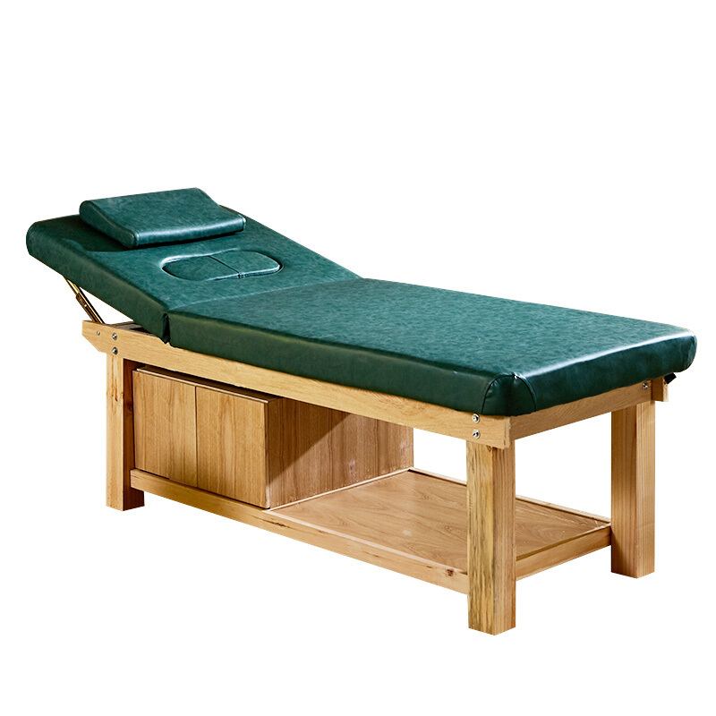 实木床按摩床加厚加宽折叠理疗床家用院专用纹绣床理疗床采耳推拿床