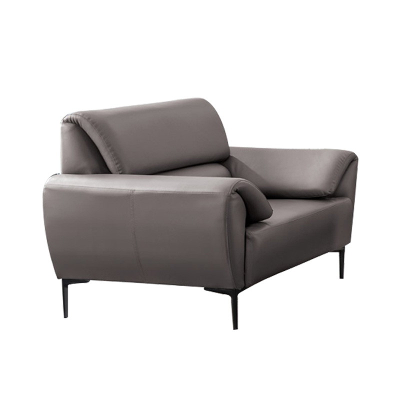 匡大 办公沙发 皮艺沙发 办公室接待沙发 牛皮 单人位 KDT692高清大图