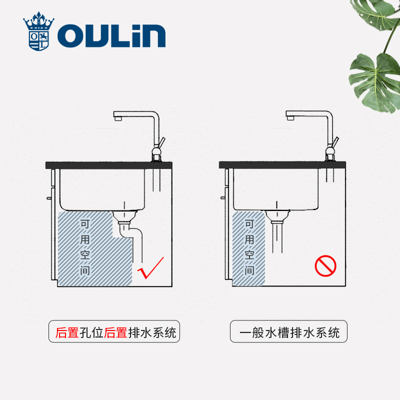 欧琳水槽手工槽台下盆双槽9201 不锈钢洗菜盆洗碗池套装含龙头