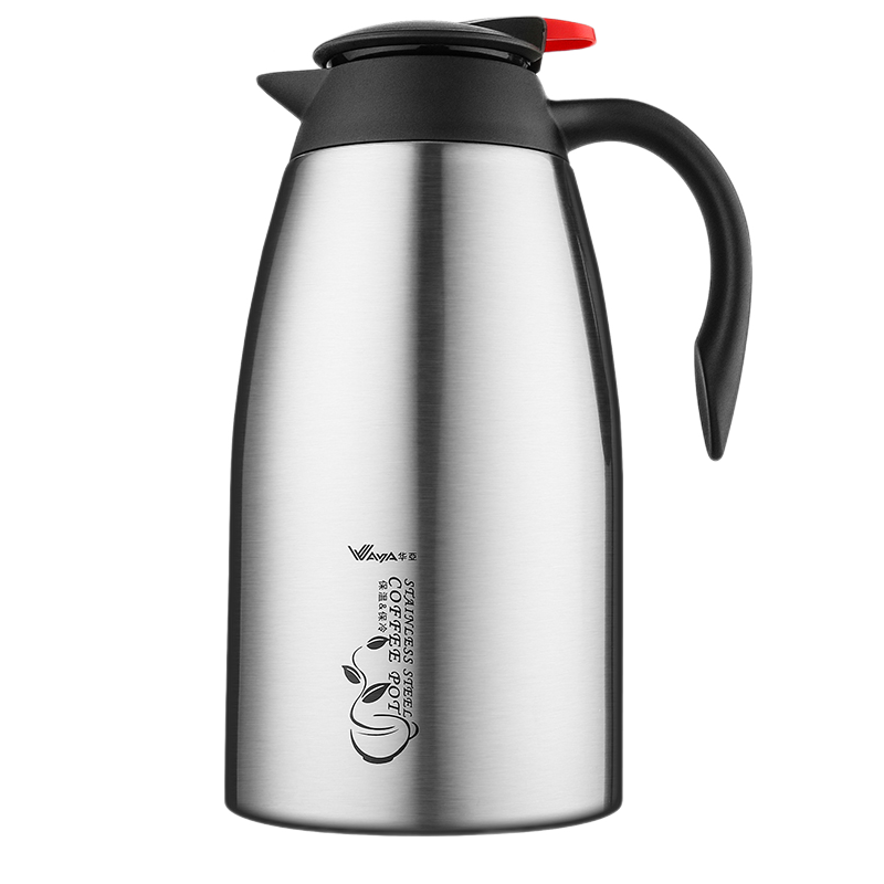 大容量304不锈钢欧式咖啡暖壶热水暖保温瓶水壶2l hk-1500本色1500ml