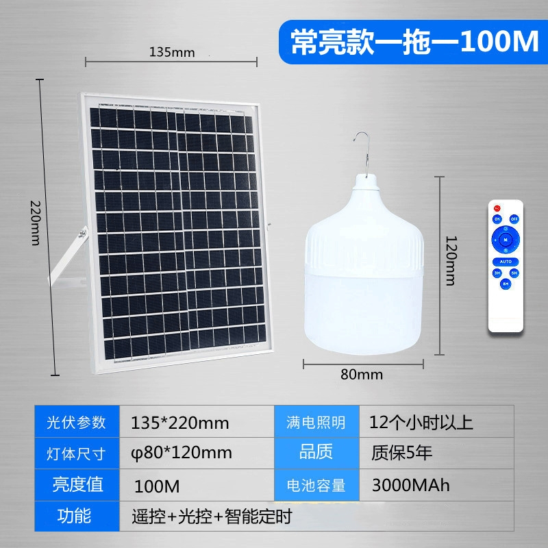 太阳能灯泡家用室内照明灯人体感应声控雷达楼梯灯过道厕所庭院灯