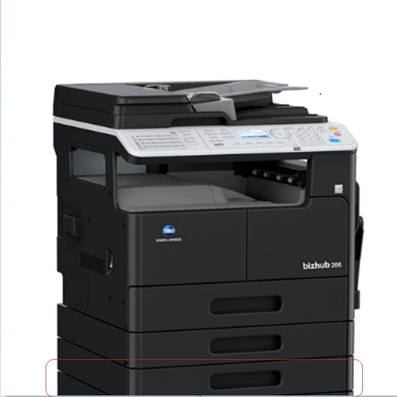 柯尼卡美能达(KONICA MINOLTA)bizhub 266 A3 黑白复合机 26页/分 输稿器 双面器 单纸盒 网卡(单位:台)