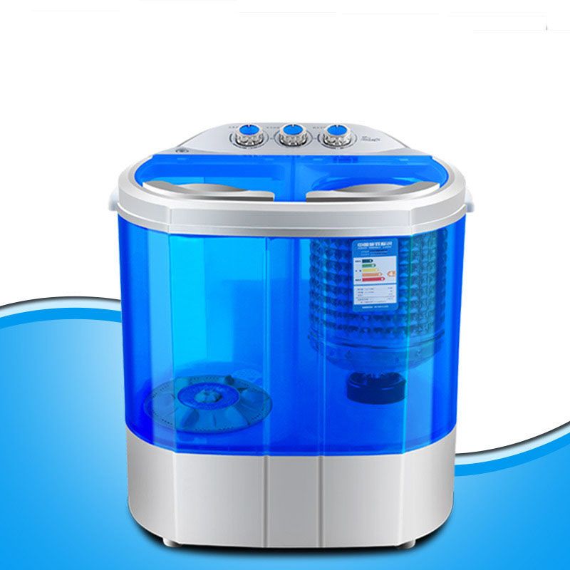 小型半自动家用洗衣机双桶双缸婴儿童学生宿舍带脱水甩干|4.