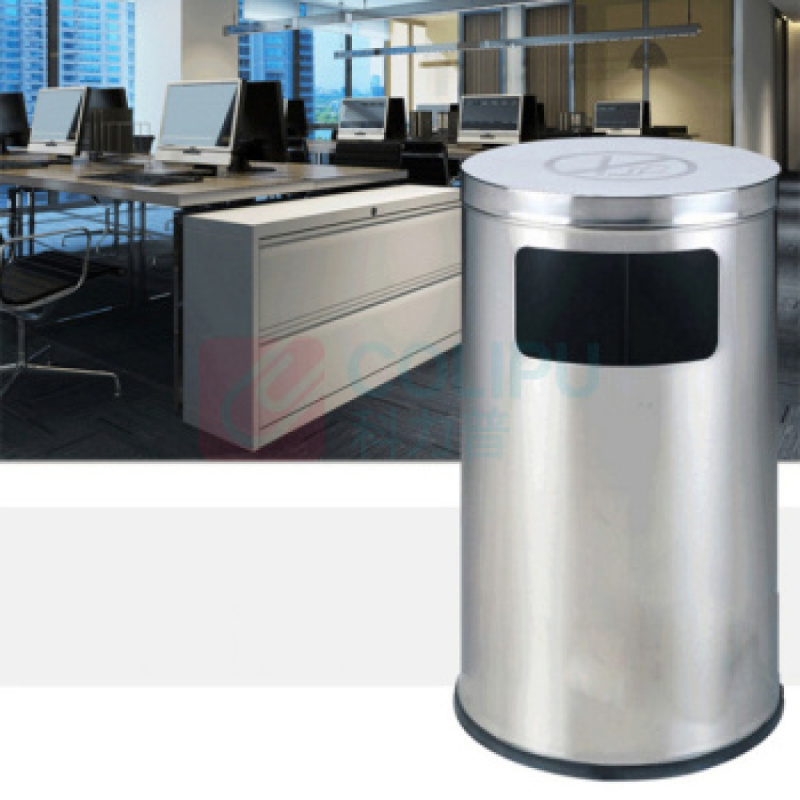 中电鼎润 ZDHT-E74 澳式平盖垃圾桶 (计价单位:个) 银色_