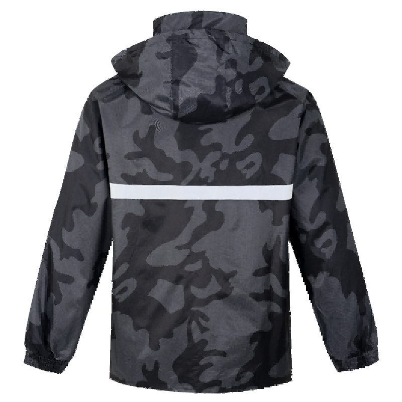 灰白迷彩 雨衣雨裤套装 男分体成人徒步户外雨衣加厚防水钓鱼摩托车