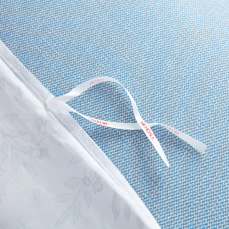 梦洁家纺 纯棉印花四件套:微风 200x230cm高清大图