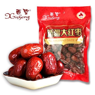 西圣新疆大红枣450克X3袋装骏枣红枣大枣天然甜润健康零食泡水煲汤枣子