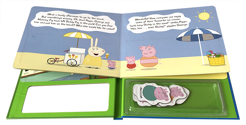 [正版]英文原版 粉红猪小妹 不可思议磁铁书 啥是佩奇 Peppa Pig Ladybird小猪佩琪 玩具书 佩佩猪动画高清大图
