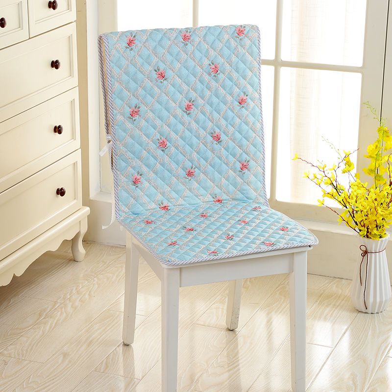 椅子坐垫靠背四季餐椅垫坐垫连体椅垫一体垫餐桌椅套办公室靠背垫青春