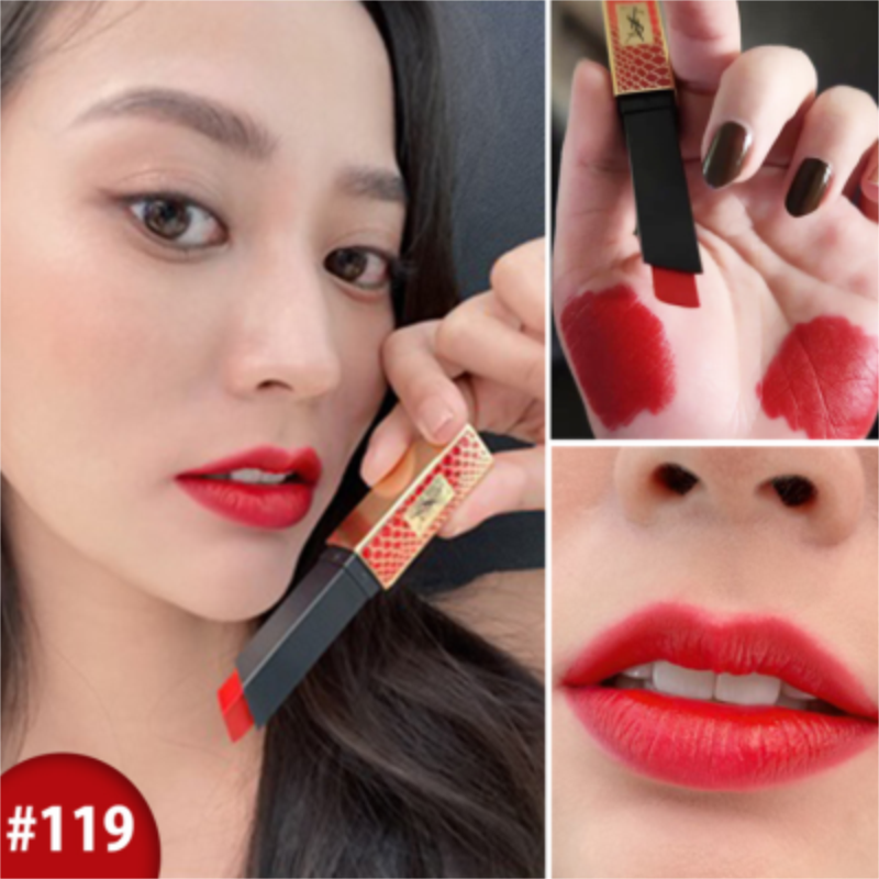 圣罗兰(ysl)唇膏 saint laurent 圣罗兰 2020红鳄鱼纹限量小金条口红