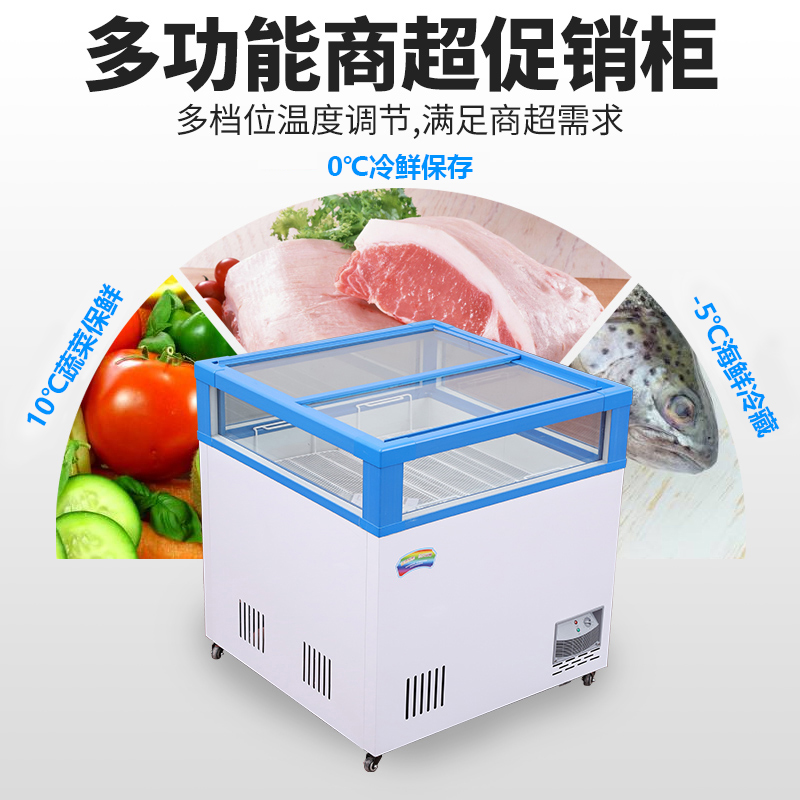 长1.2米宽0.9米高0.9米超市促销柜乳品柜开放式酸奶展示柜奶柜鲜奶保鲜冷藏柜饮料柜商用长高清大图