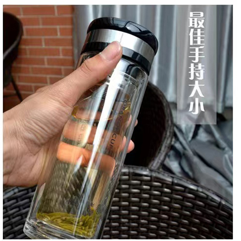 艾逸瑶选 CJ-21059 逸尚双层玻璃杯A 320ML高清大图