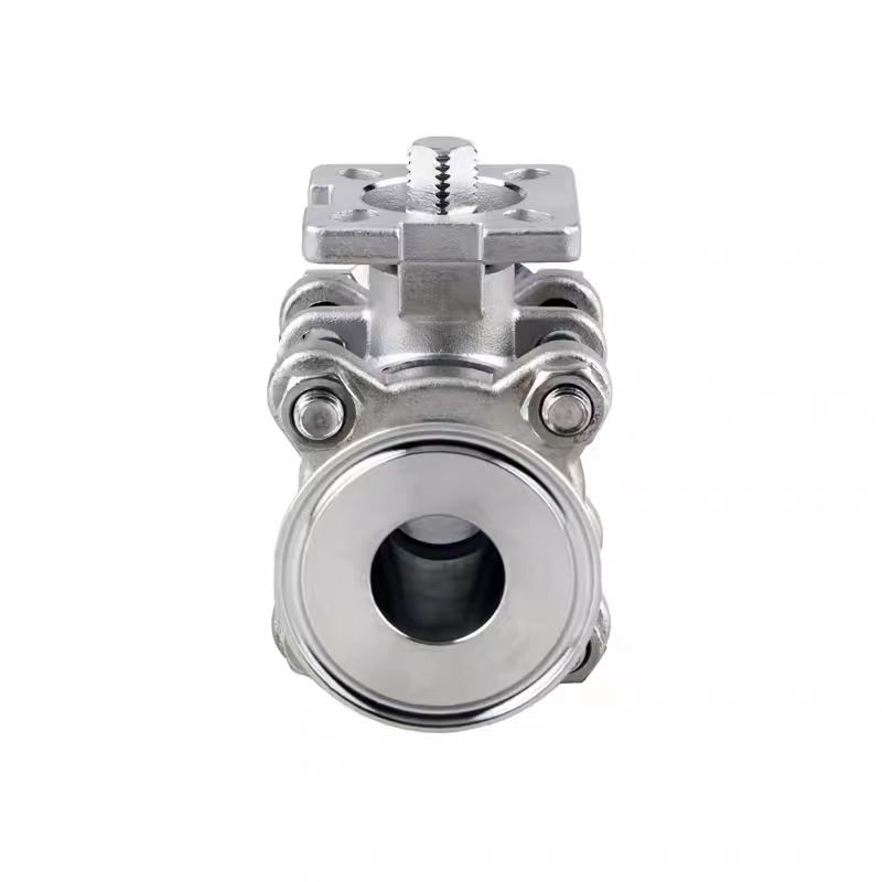 盛京联硕 不锈钢三片式高平台快装球阀DN25卡盘50.5 (304材质)台高清大图