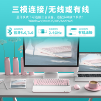 黑峡谷(Hyeku)X1 Pro三模机械键盘无线键盘五脚热插拔吸音棉68键PBT透光键帽牛奶绵绵冰 BOX流沙金轴
