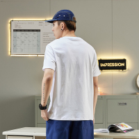 唐狮夏季新款纯棉短袖T恤男潮休闲圆领宽松打底衫衣服半袖