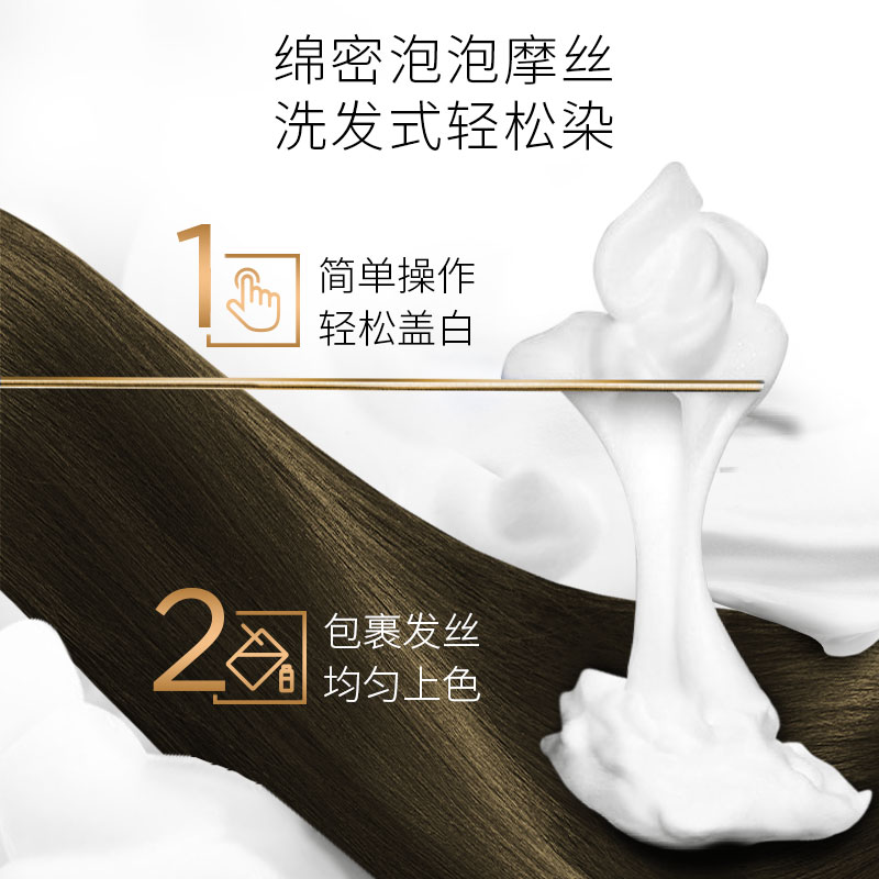 施华蔻(Schwarzkopf) 怡然染发摩丝 3.0 暮霭深棕高清大图
