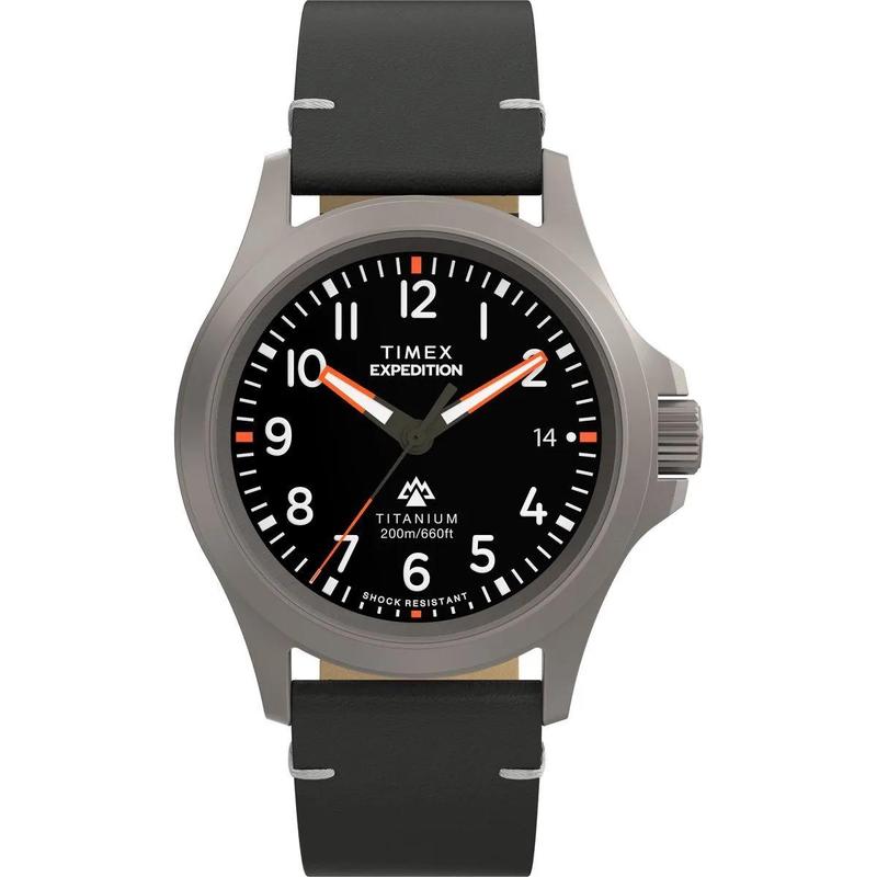 Timex/天美时石英机械表探险北钛黑盘智能连接男士休闲腕表
