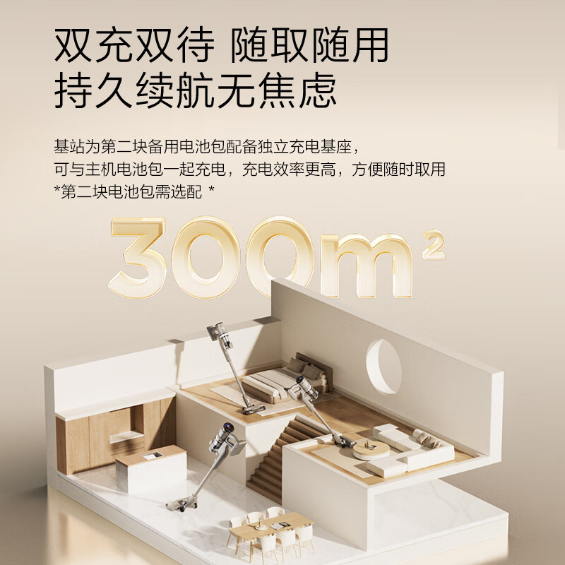 美的(Midea)吸尘器家用F30无线手持吸尘器 绿光显尘 除螨除尘车载轻量大吸力高清大图