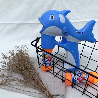 泡泡机玩具男孩儿童泡泡机电动网红少女心发光吹泡泡玩具 蓝色 海豚