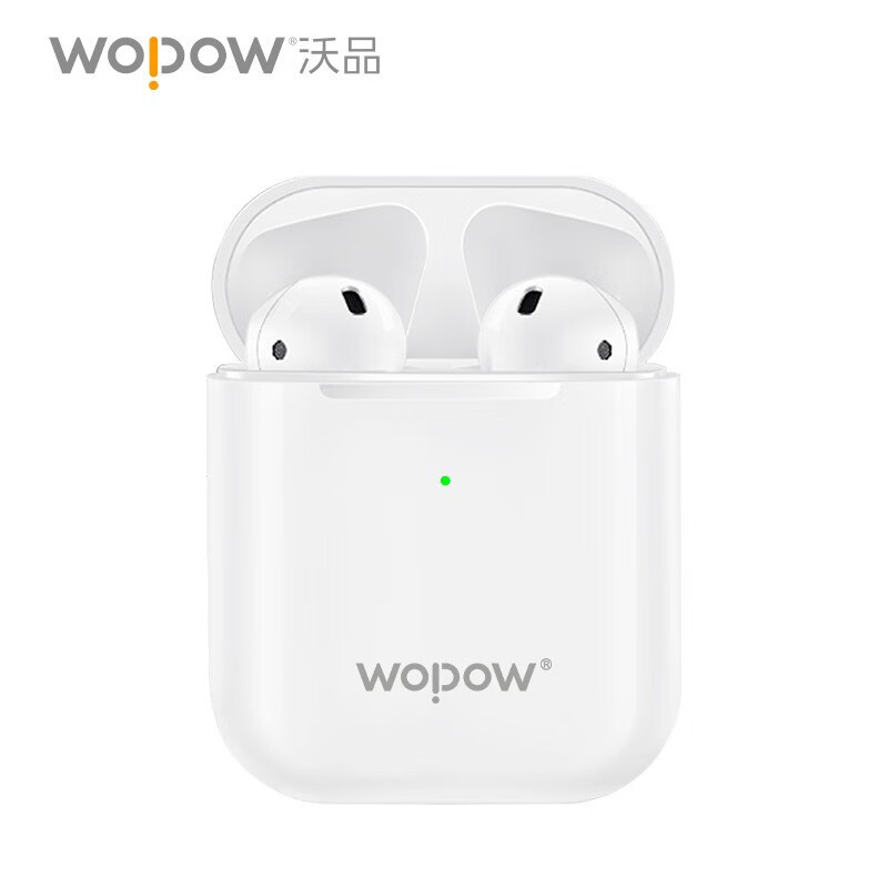 沃品 升级版TWS蓝牙耳机AirBass-白色