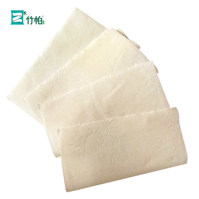 竹帕 1500克空芯竹浆卷纸 100mm*100mm*4层 10卷/提高清大图