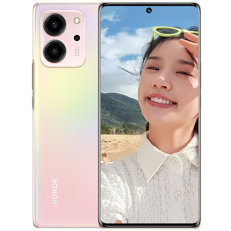 荣耀(honor) 荣耀80 SE 8GB+256GB 樱粉珊瑚 5G全网通版 10.7亿色轻薄双曲屏 3200万Al美颜自拍 66W超级快充 移动联通电信全网通智能5G手机