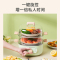 美的煮蛋蒸蛋器自动断电双层家用小型宿舍电蒸锅透视鸡蛋早餐神器 青绿色