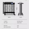 先锋(SINGFUN)油汀取暖器家用2200W功率 电暖气片烤火炉油丁17片热浪油汀电暖炉 DYT-SS17 旋钮款
