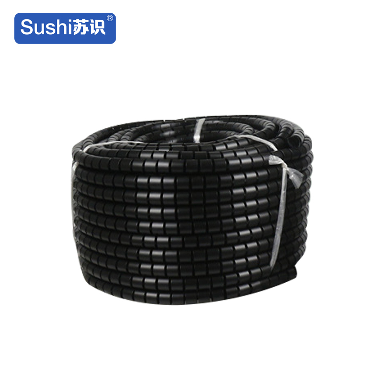 苏识 8mm*6m 缠绕管保护套 电线理线器 (计价单位:包) 黑色