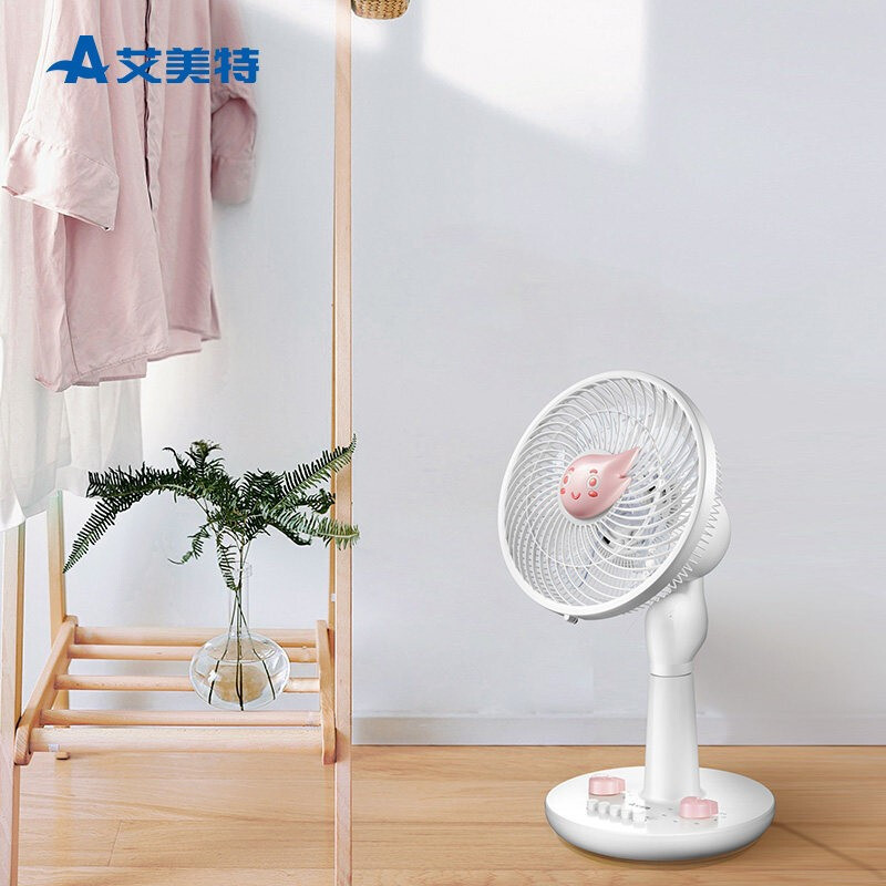 艾美特(AIRMATE)电风扇 台扇 卡通学生儿童 低音落地扇摇头台式小风扇家用宿舍桌面 CA20-X2 白色高清大图