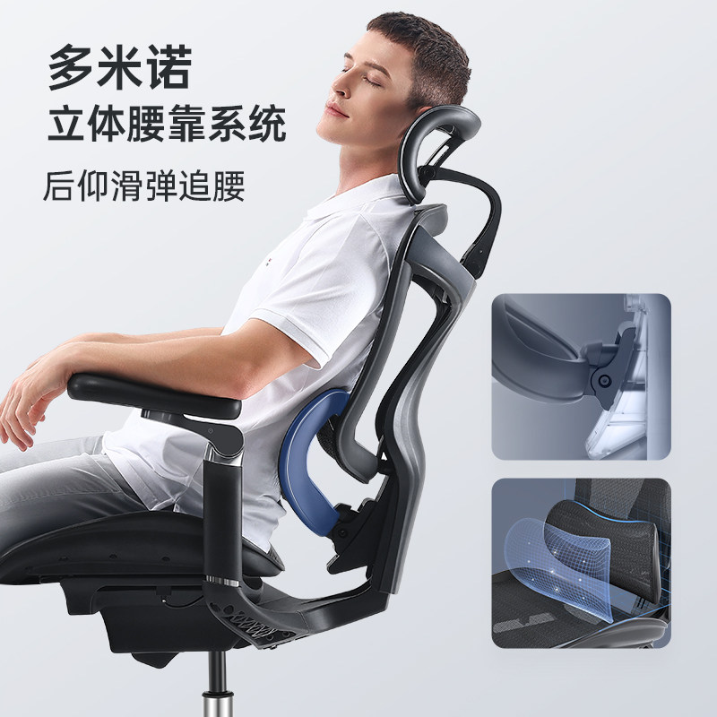西昊(SIHOO) 工学座椅C300-Lite-V2-R101-JT 黑色高清大图