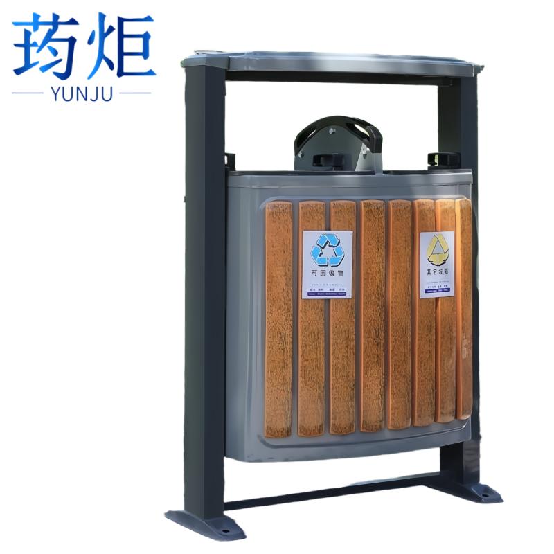 荺炬垃圾桶户外个高清大图