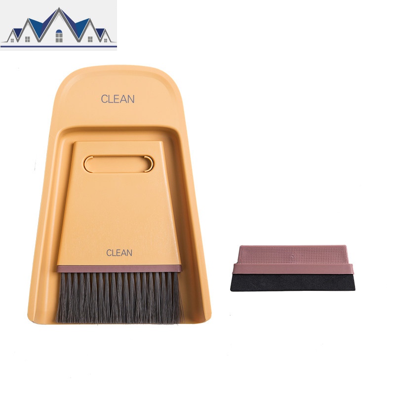 迷你桌面扫把簸箕套装家用笤帚扫床儿童小撮箕扫帚迷子组合垃圾铲 三维工匠高清大图