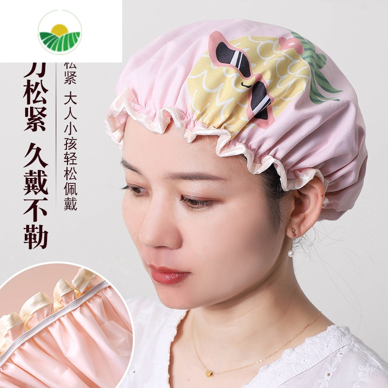 三维工匠浴帽女防水洗澡女款时尚头套洗澡帽家用防头发湿沐浴帽发帽