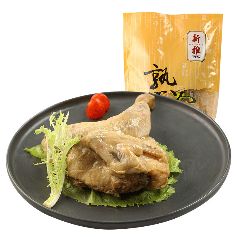 新雅卤味熟食家乡咸鸡450g开袋即食熟食卤味凉菜手撕盐焗鸡肉冷盘下酒菜