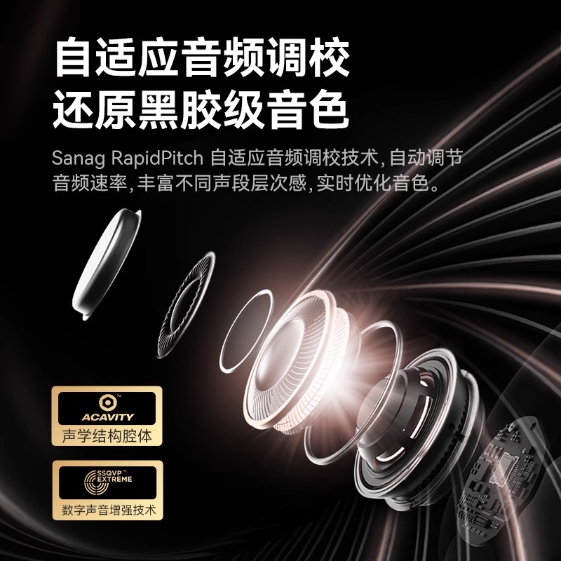 sanag塞那Z63不入耳蓝牙耳机骨传导无线运动跑步专用挂耳式高清大图