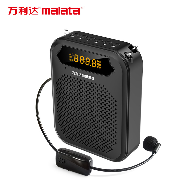 万利达malatax2小蜜蜂扩音器迷你无线耳麦蓝牙讲课教学导游户外fm收音