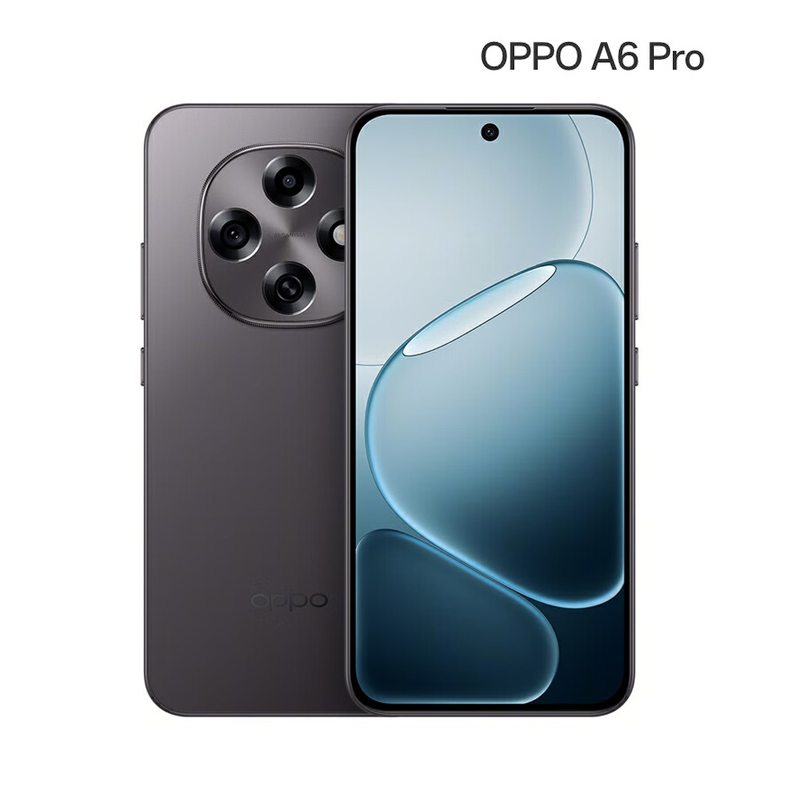 OPPO A6 Pro 16GB+512GB 墨玉黑 7000mAh大电池 天玑7300 NFC 80W快充学生智能 5G手机高清大图