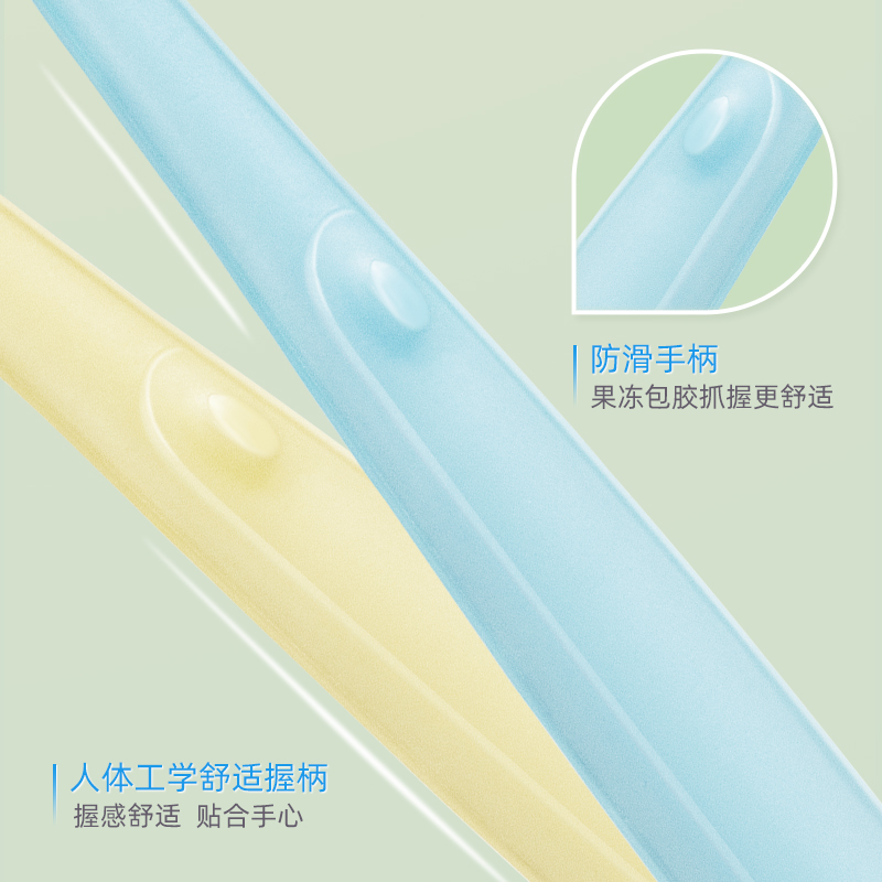 小鹿妈妈果冻款软毛牙刷成人情侣男女士专用牙刷家庭装高清大图