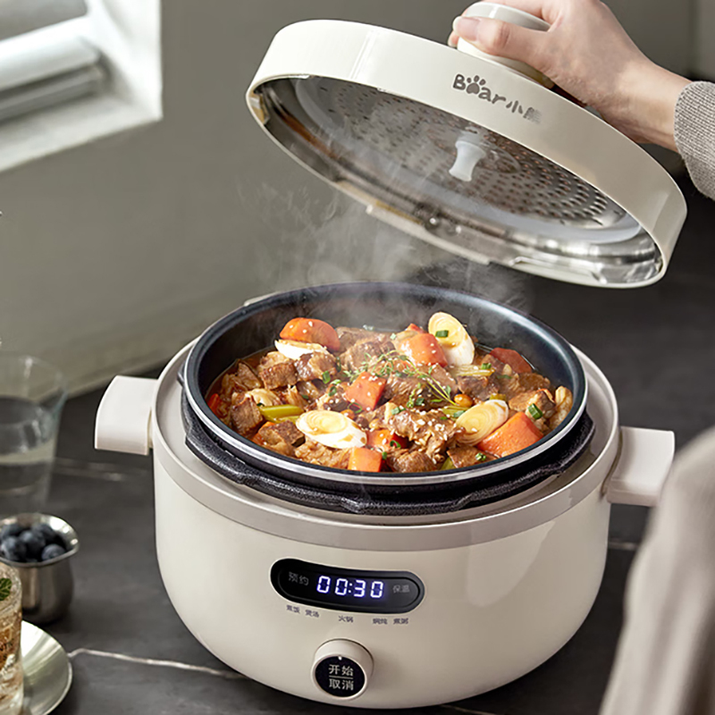 小熊电压力锅4L微电脑预约保温YLB-C40U5高清大图