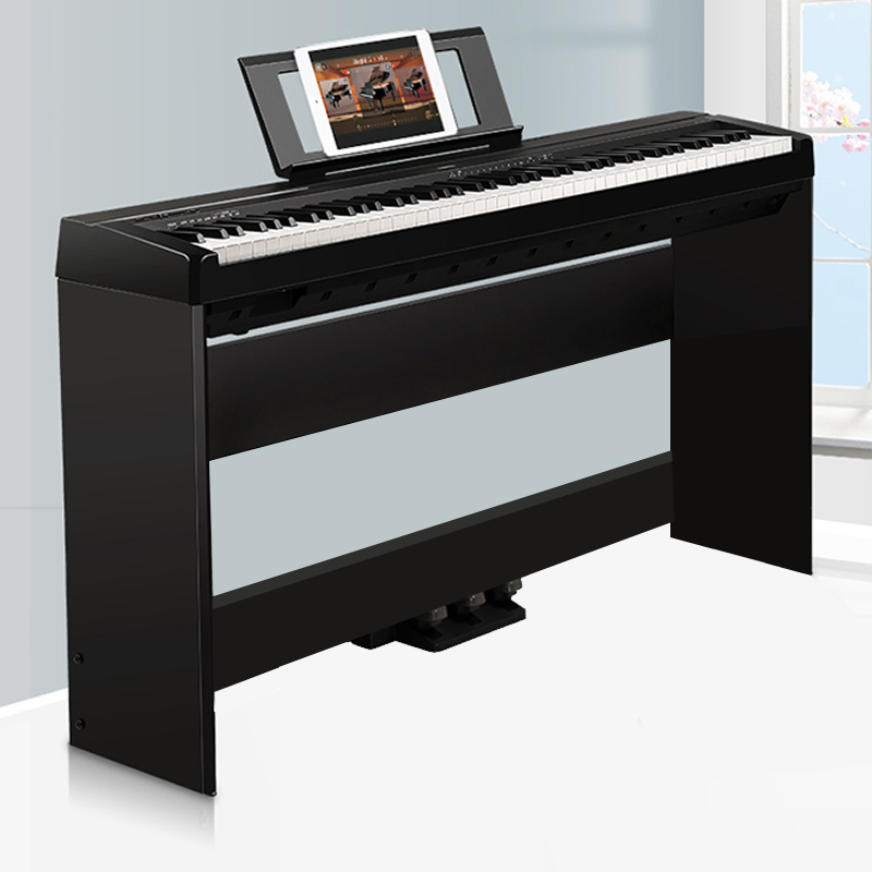 雅马哈电钢琴p48数码钢琴88键重锤成人入门儿童初学电子钢琴p48全套